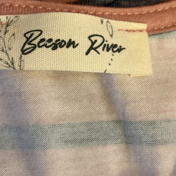 Beeson River NEW Pink Floral & Striped Babydoll Dress-Size Small - Picture 6 of 7